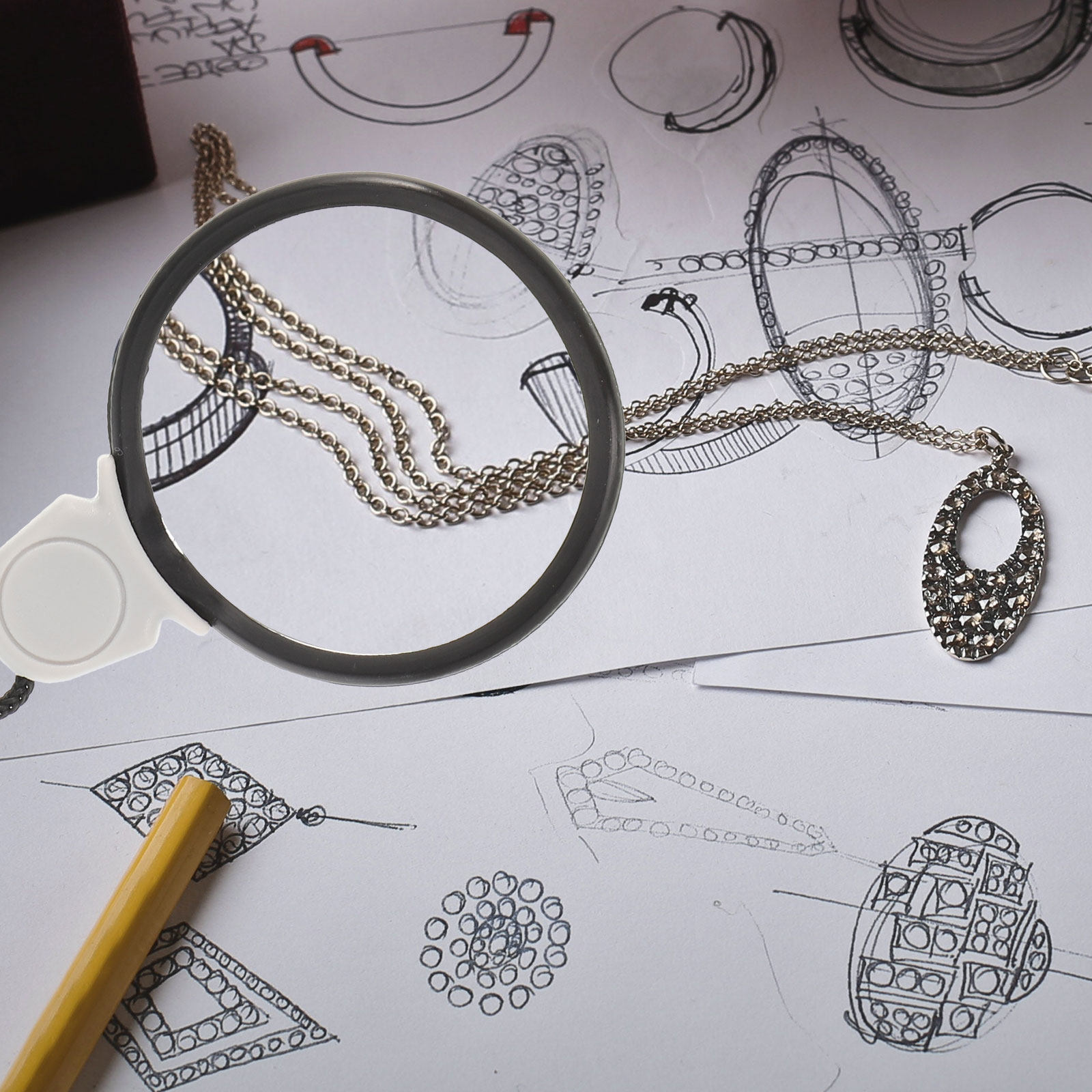 Necklace Magnifier Hanging Lou - Jewelry Essentials Watches 리뷰 및 가격