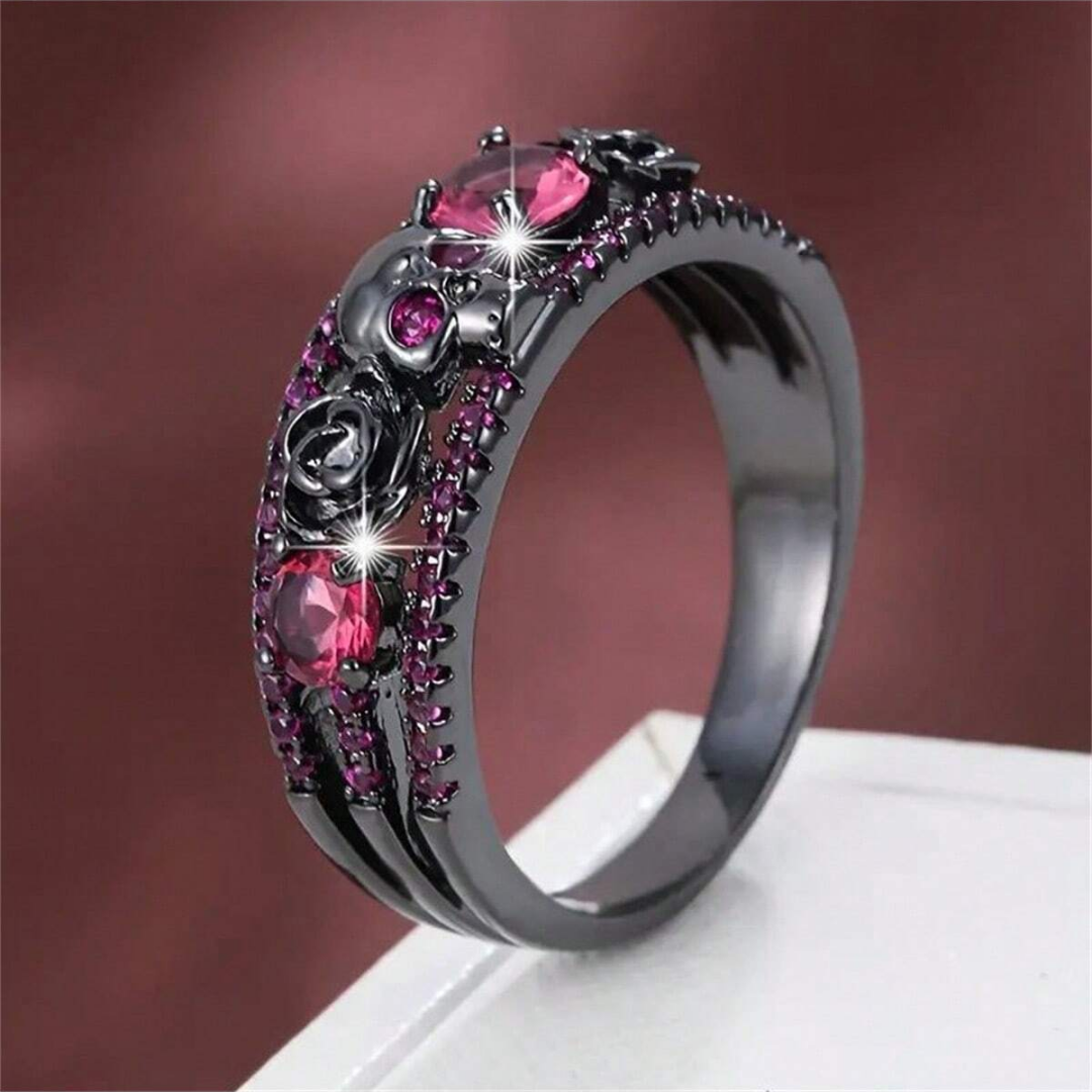 Punk Gun Black Color Women's Z - Gothic Skull Ring 리뷰 및 가격