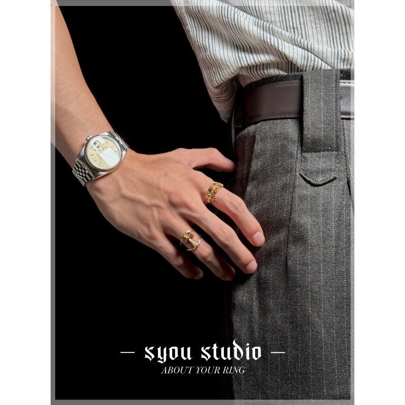 Retro CH Single Cross Flower T - Titanium Steel Ring 리뷰 및 가격
