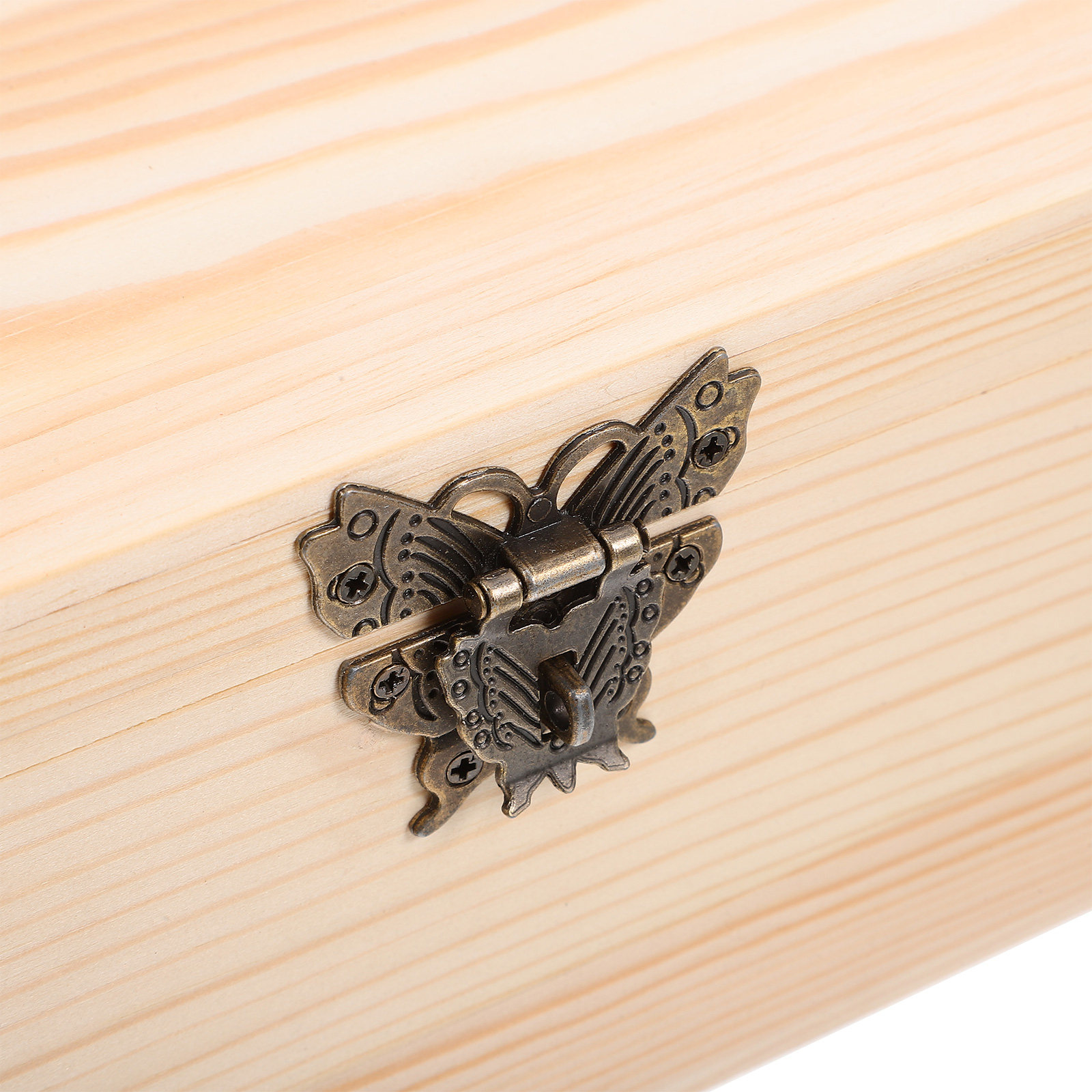 Hinged Cover Wooden With Lid L - Jewelry Organizer Watches 리뷰 및 가격