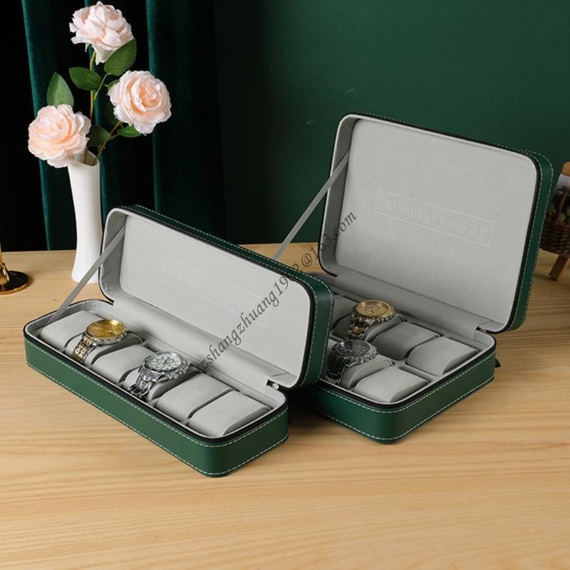 Q6RB Watch Travel Box with Zip - Jewelry Box That Holds Watches 리뷰 및 가격