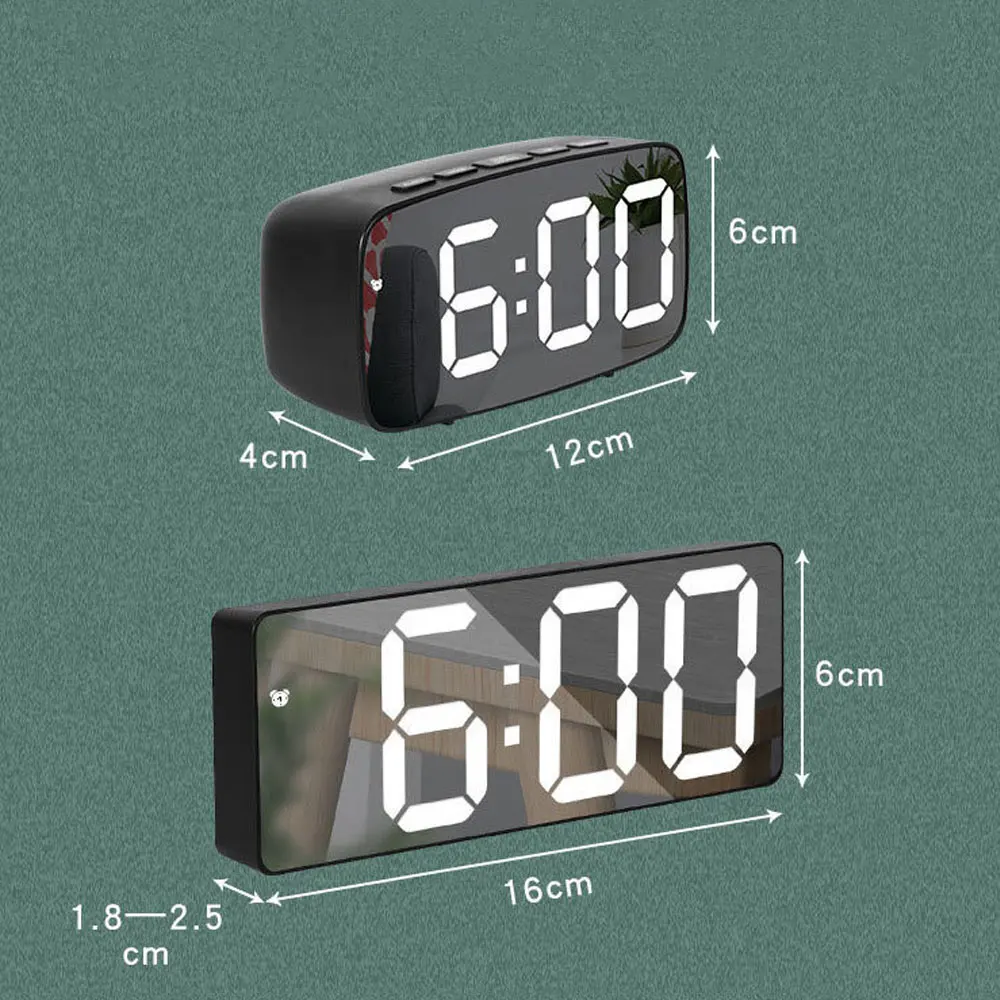 Acrylic Mirror Alarm Clock Ele - Moments Watches & Jewelry Vaughan Mills 리뷰 및 가격