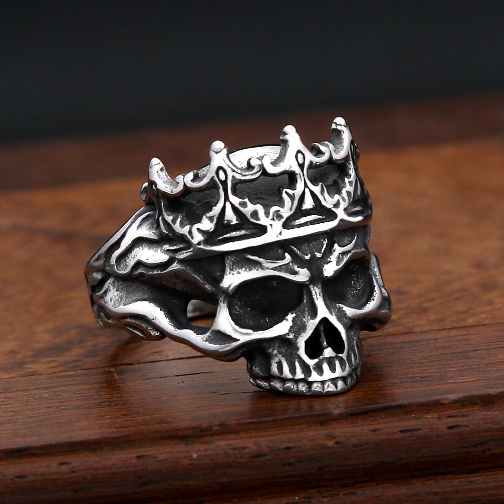 Fashion Punk Skull Rings Stain - Gothic Skull Ring 리뷰 및 가격
