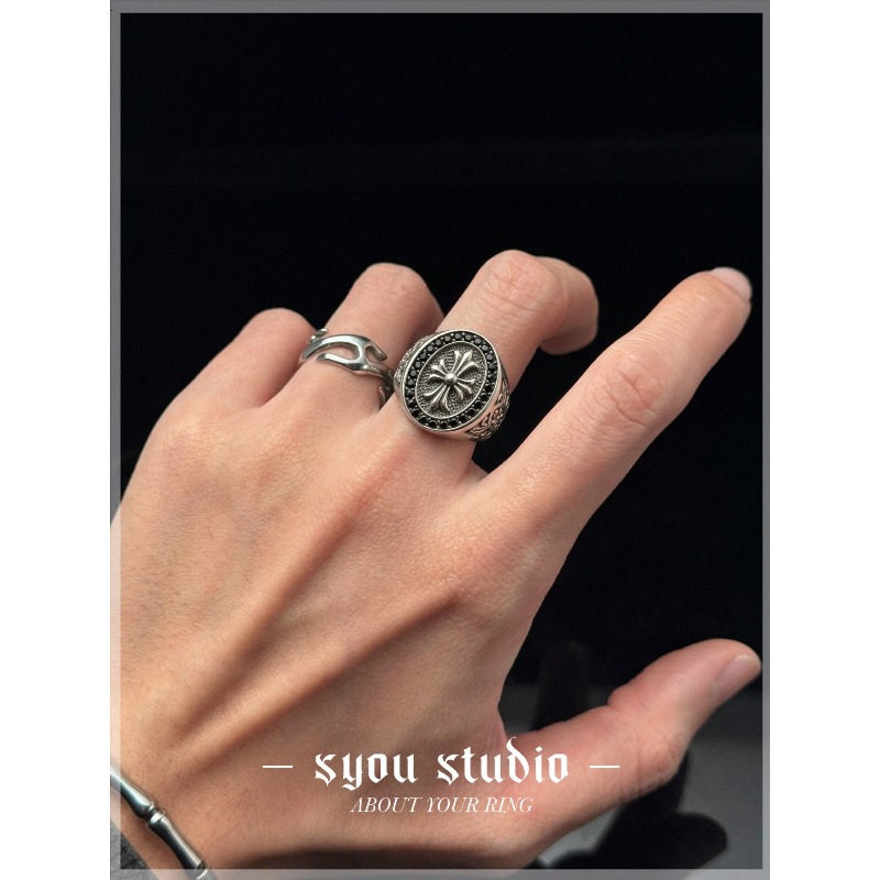 Full Diamond Cross Iris Titani - Titanium Steel Ring 리뷰 및 가격