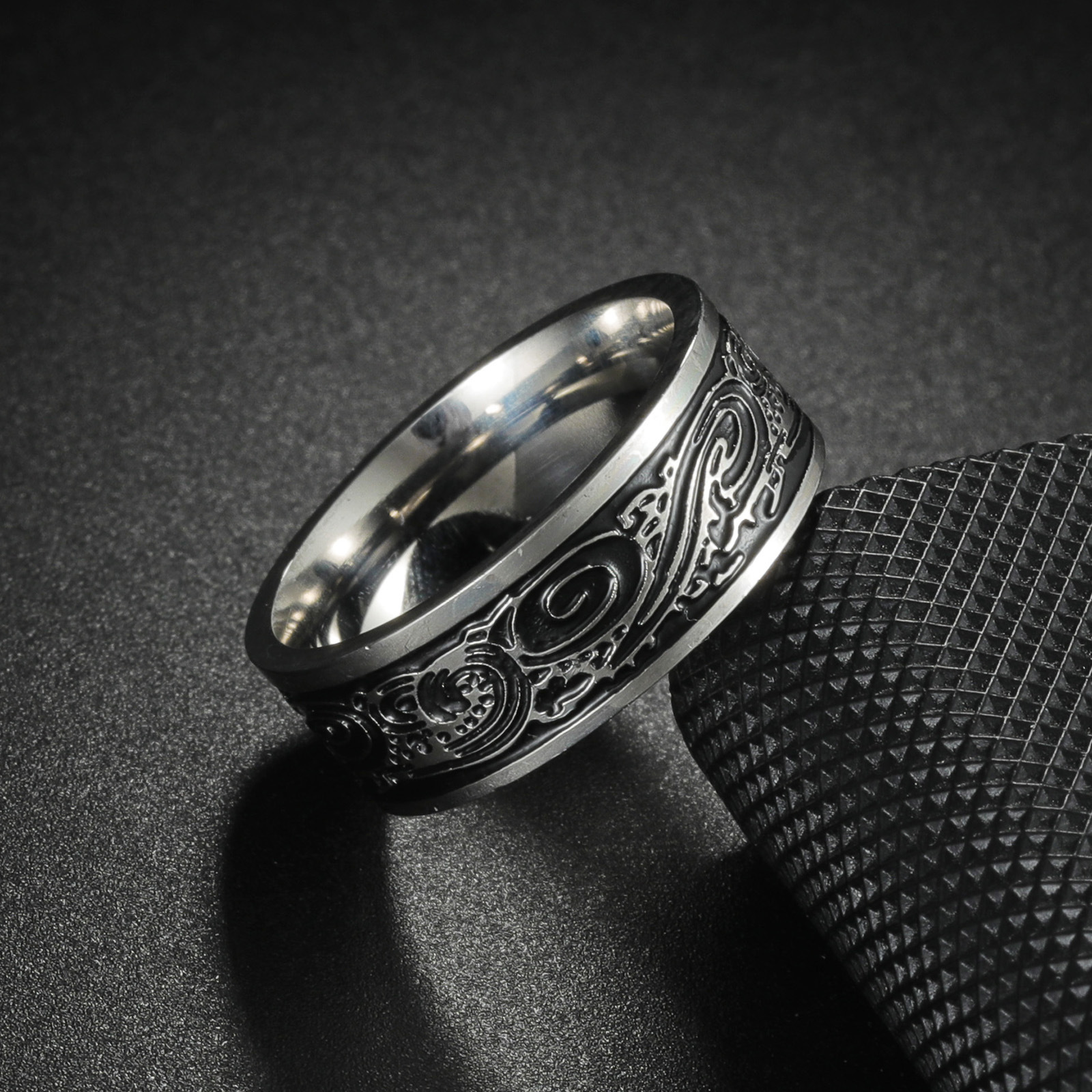 Retro Titanium Steel Ring With - Titanium Steel Ring 리뷰 및 가격