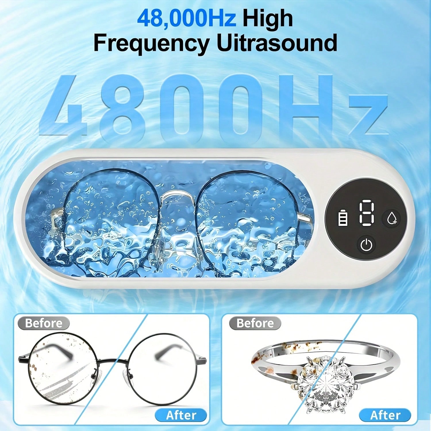 Portable Ultrasonic Cleaner, U - Jewelry Essentials Watches 리뷰 및 가격