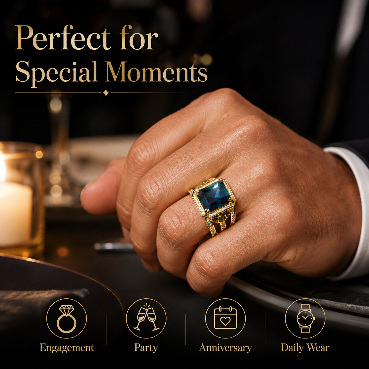 Bold Cubic Zirconia Inlaid Rin - Eve Jewelry & Watches Distribuidor Oficial Rolex Buenos Aires 리뷰 및 가격