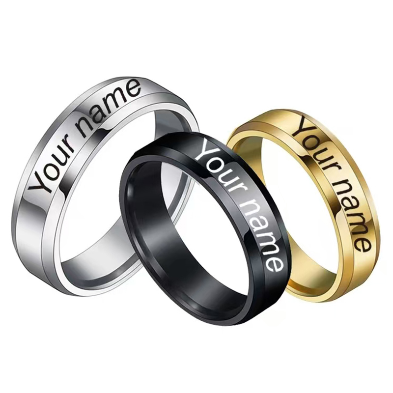 Customized Rings Engraved With - Titanium Steel Ring 리뷰 및 가격