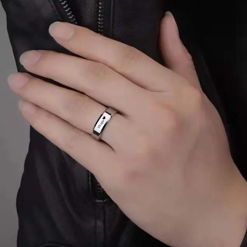 Customized Rings Engraved With - Titanium Steel Ring 리뷰 및 가격