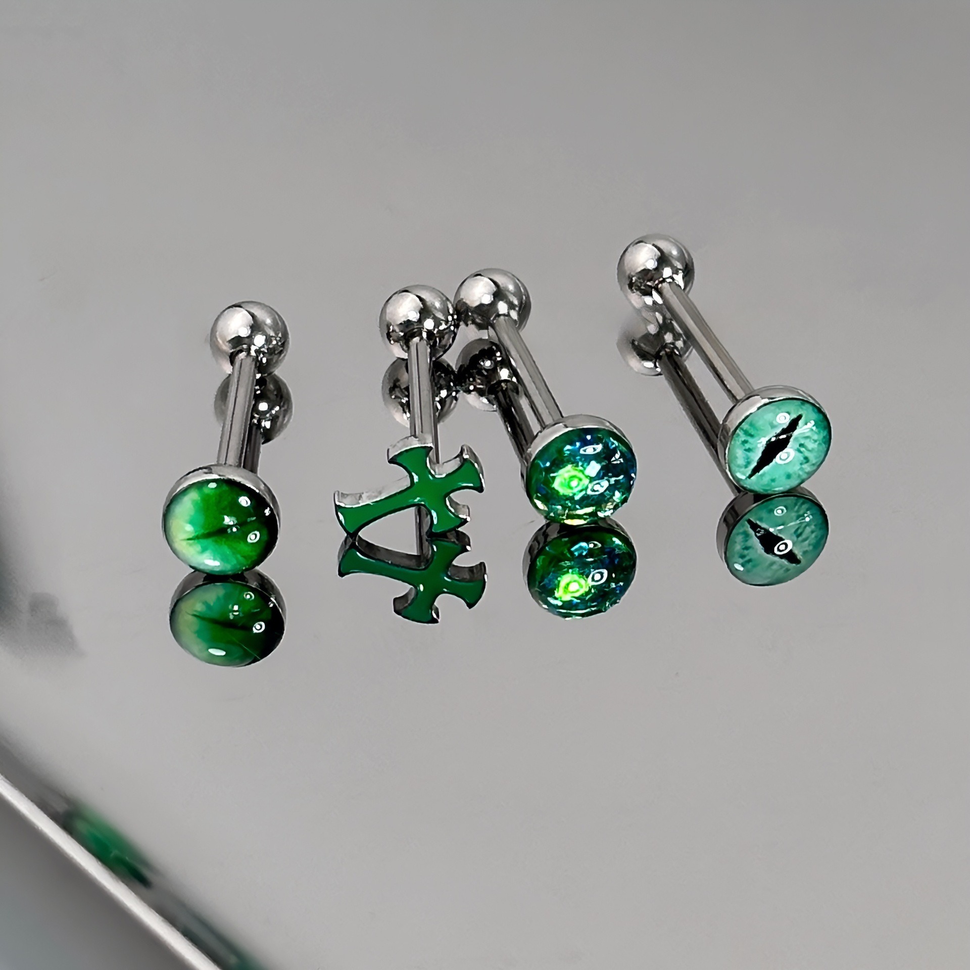 1Pc High-Quality Trendy Green  - Titanium Steel Ring 리뷰 및 가격