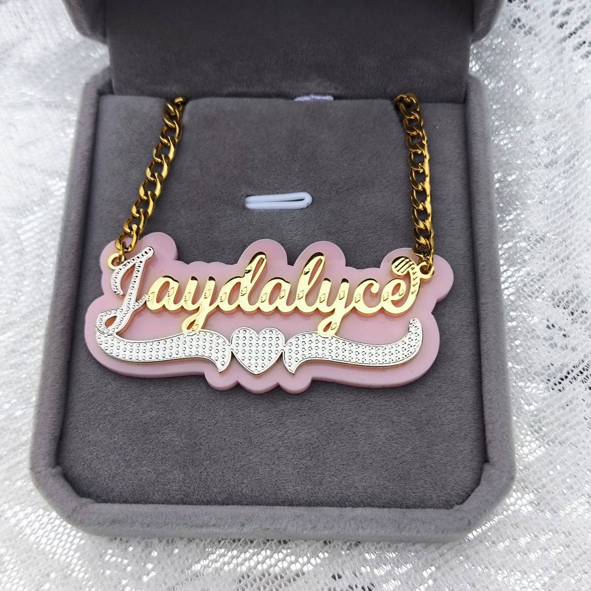 Custom Name Necklace Earrings  - Engraved Name Necklace 리뷰 및 가격