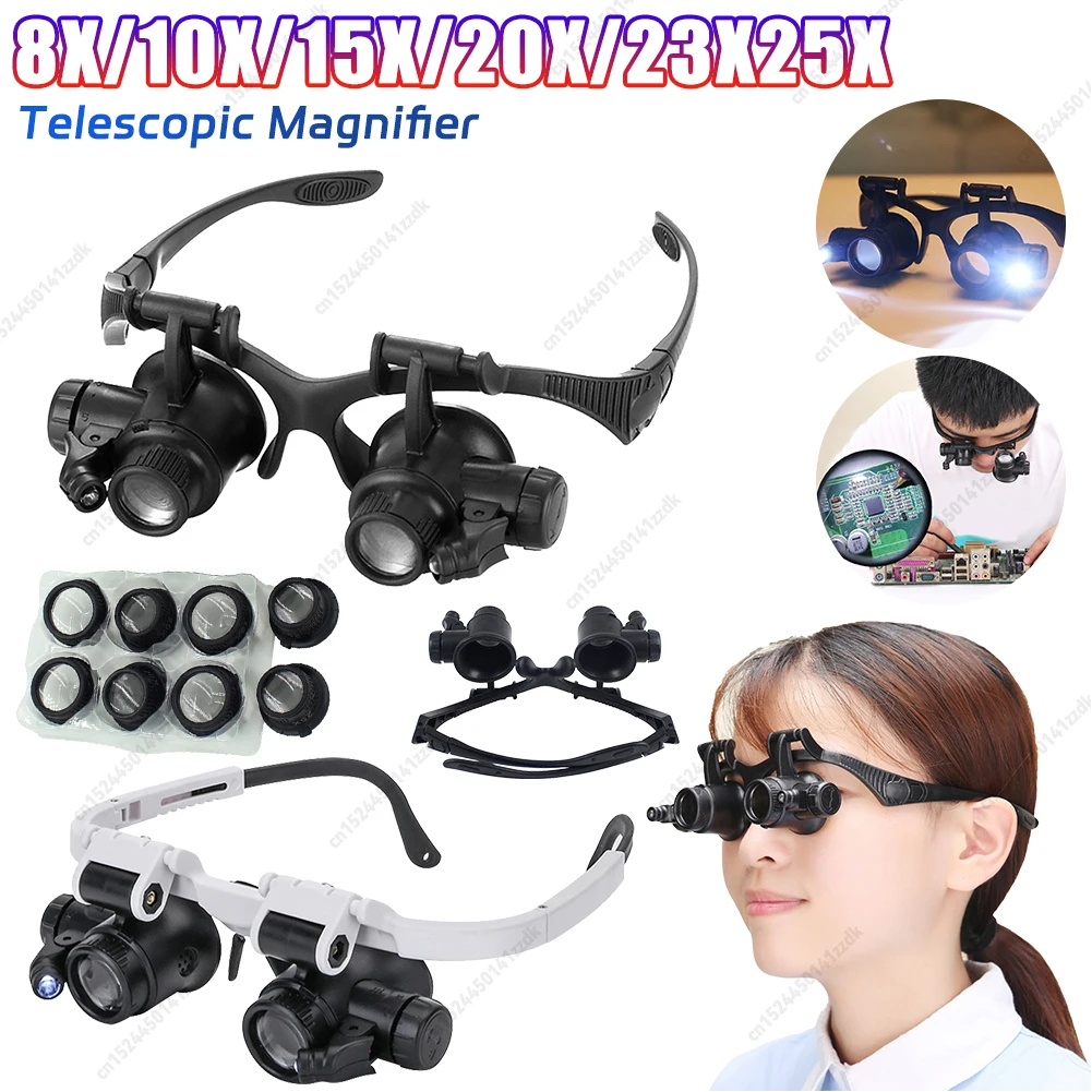 10-25X Head-Worn Magnifier wit - Jewelry Repair & Watches Reviews 리뷰 및 가격