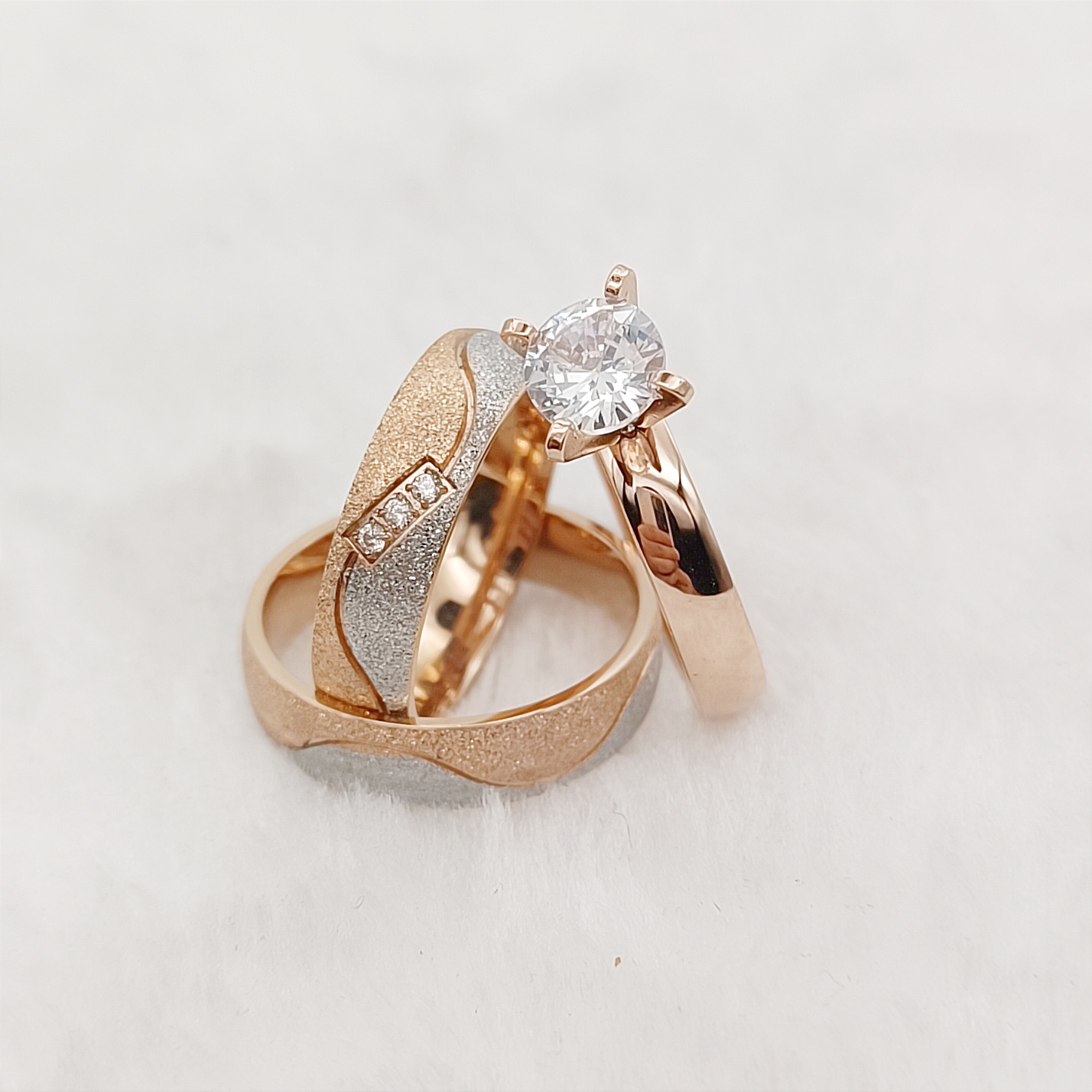 Proposal 3pcs Marriage Promise - Titanium Steel Ring 리뷰 및 가격
