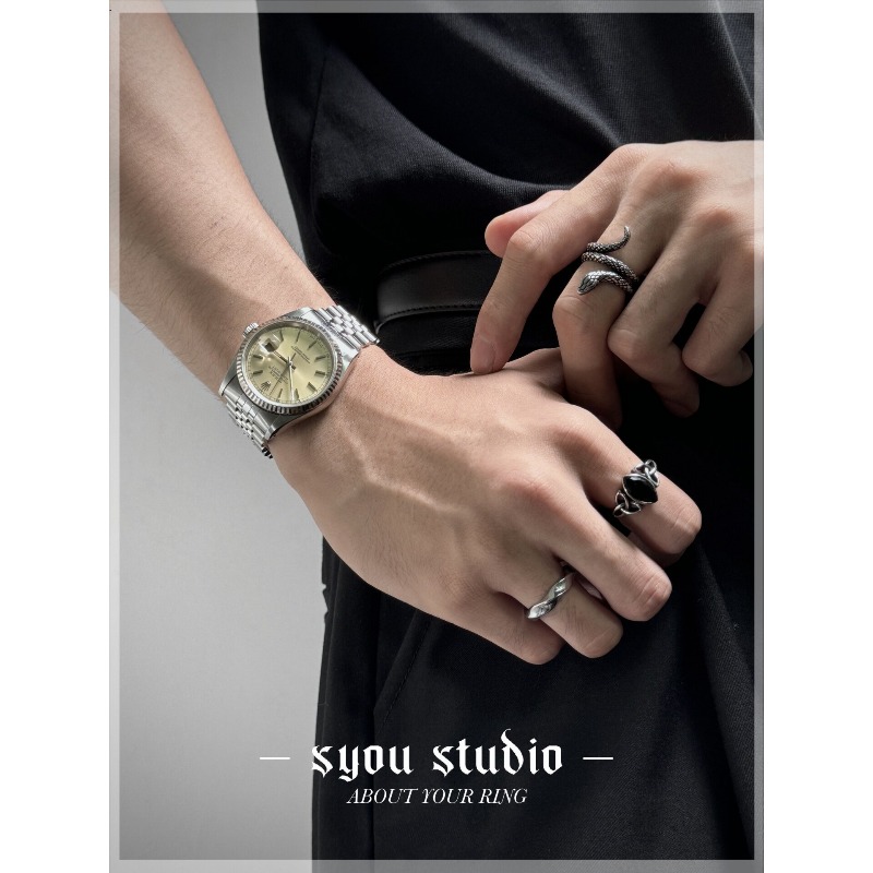 European and American Gemstone - Titanium Steel Ring 리뷰 및 가격