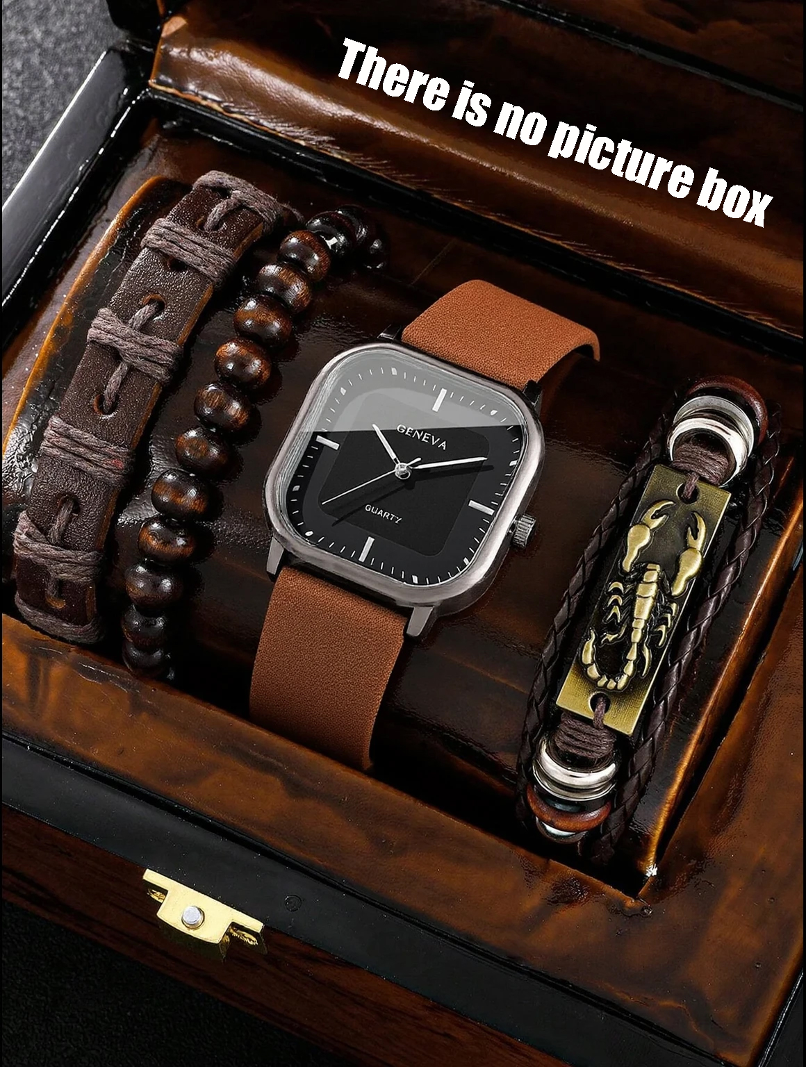 No gift box; men's leather str - Jewelry For Watches 리뷰 및 가격