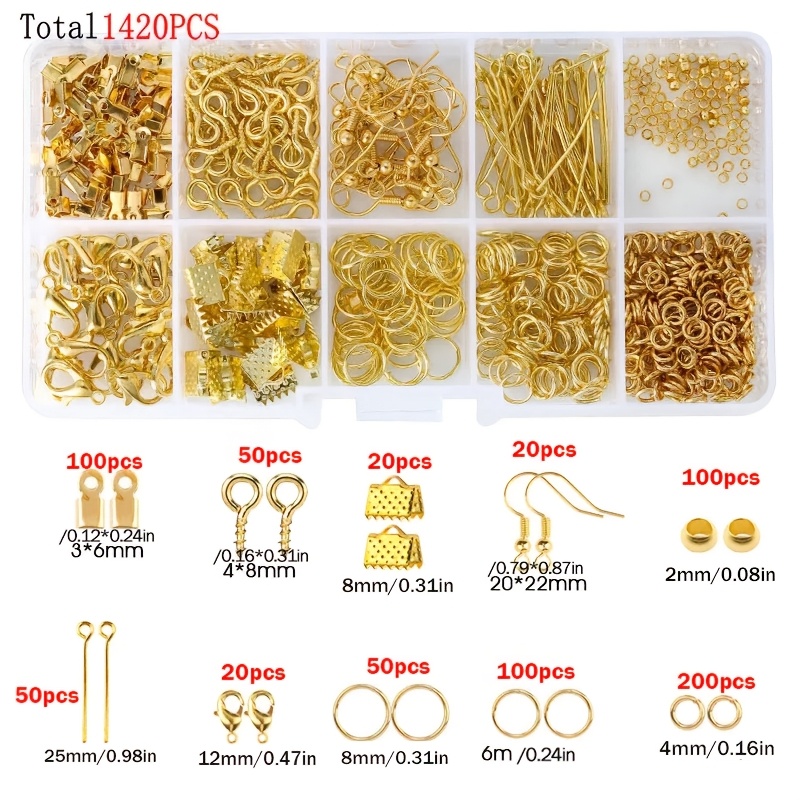 1420pcs 1box Jewelry Findings  - Jewelry Repair & Watches Reviews 리뷰 및 가격