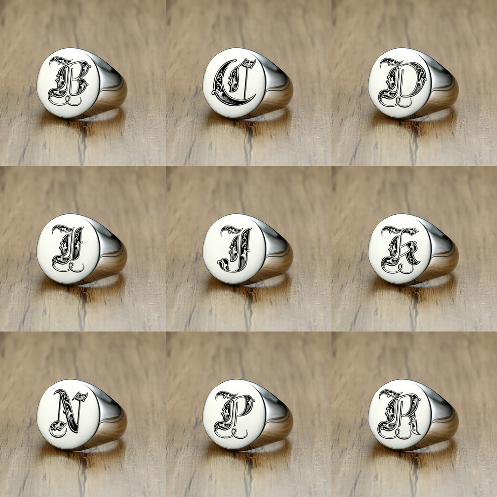 Vnox Stylish Pattern Font Init - Statement Cocktail Ring 리뷰 및 가격