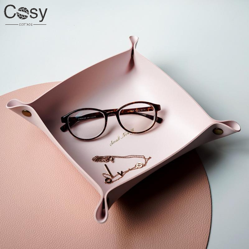 Multi-Purpose PU Leather Desk  - Jewelry Essentials Watches 리뷰 및 가격