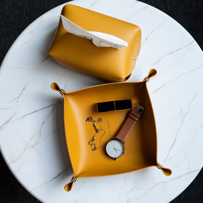 Multi-Purpose PU Leather Desk  - Jewelry Essentials Watches 리뷰 및 가격